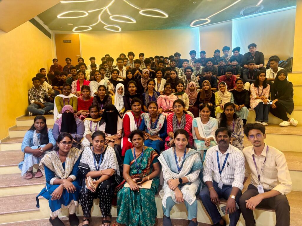 Tom Joe James & his Classmates at IIT Madras Research Park, Industrial Visit